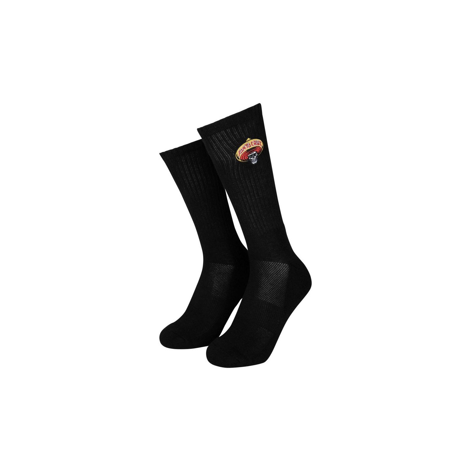 ponožky SANTA CRUZ - Guzman Skull Sock Black (BLACK)