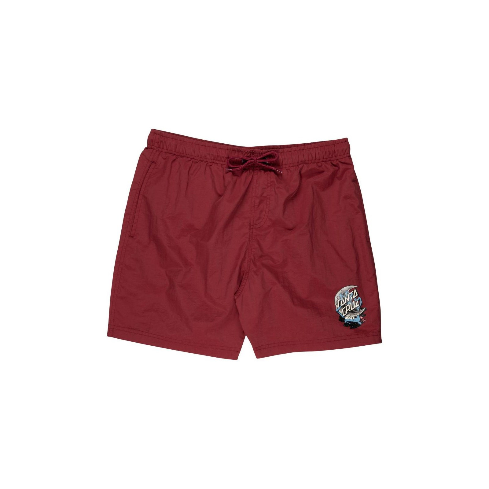 koupáky SANTA CRUZ - Crescent Bone Hand Swimshort Burgundy (BURGUNDY) velikost: XL