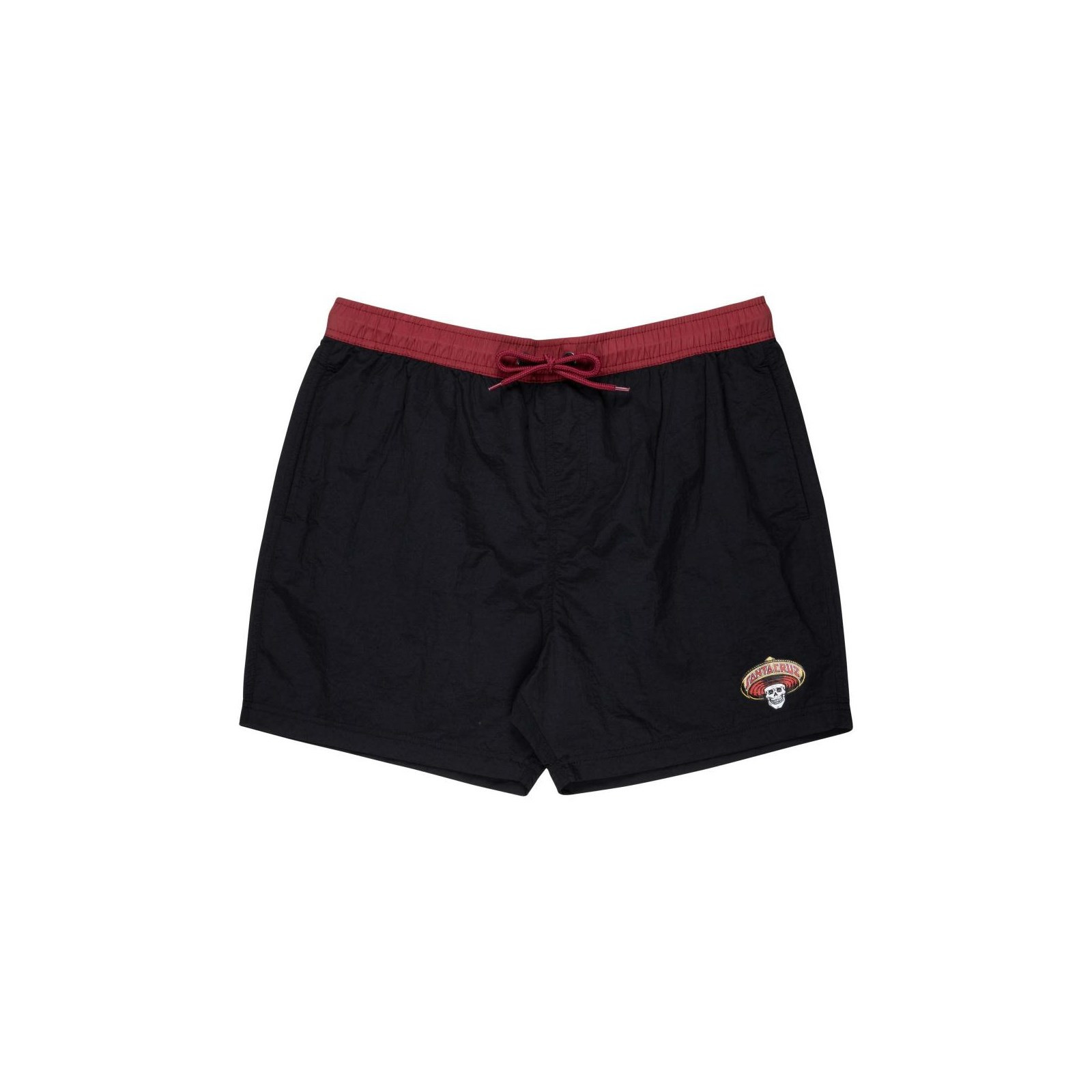 koupáky SANTA CRUZ - Guzman Skull Swimshort Black (BLACK) velikost: S