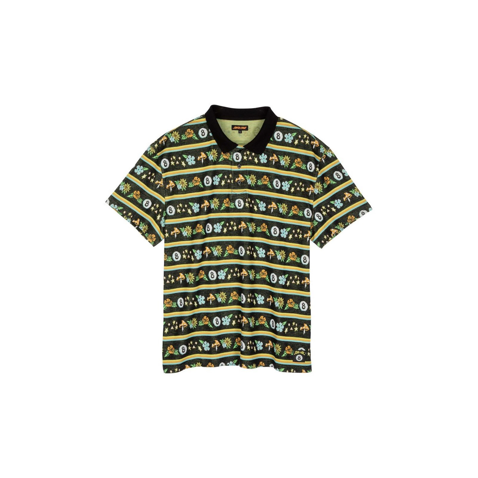 triko SANTA CRUZ - Winkowski Trip Stripe Polo Ocho Trip (OCHO TRIP)