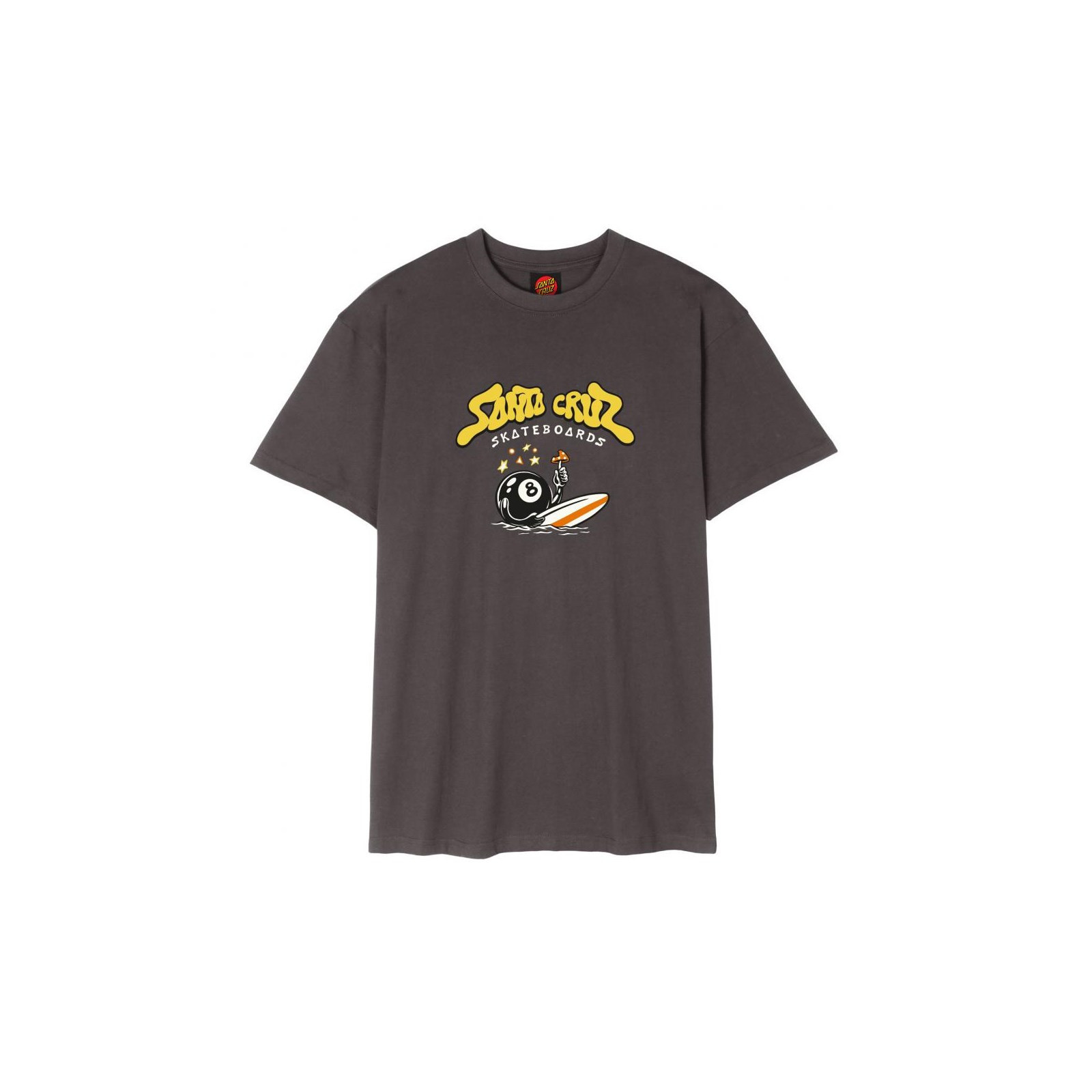 triko SANTA CRUZ - Winkowski Surf Front T-Shirt Washed Black (WASHED BLACK)