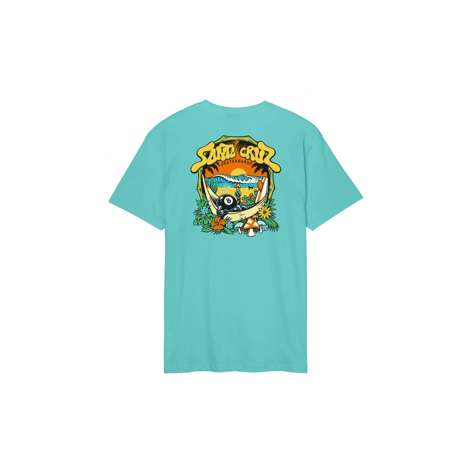 triko SANTA CRUZ - Winkowski 8Baller Trip T-Shirt Pool Blue (POOL BLUE)