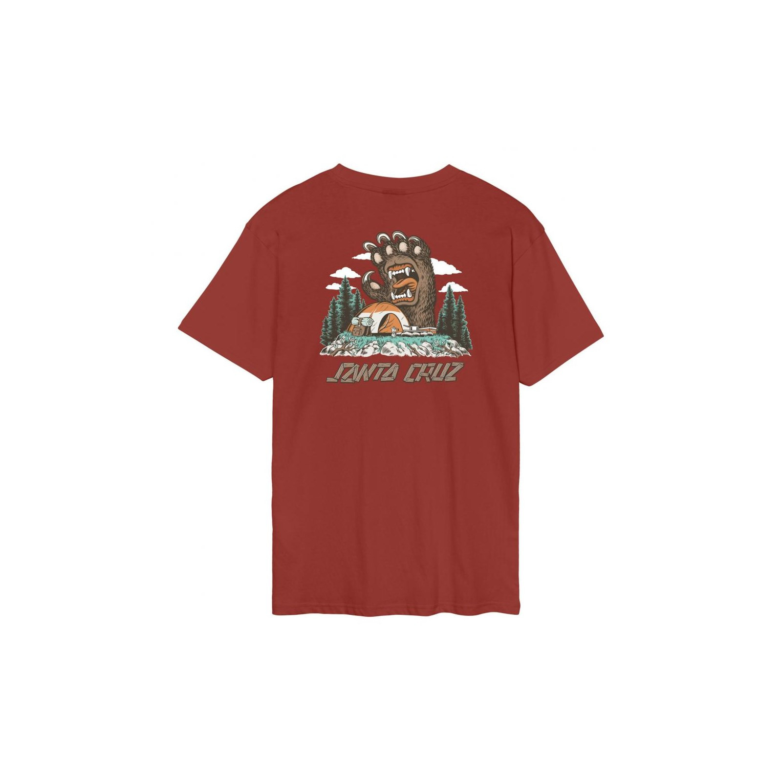 triko SANTA CRUZ - Screaming Grizzly T-Shirt Dark Rust (DARK RUST)