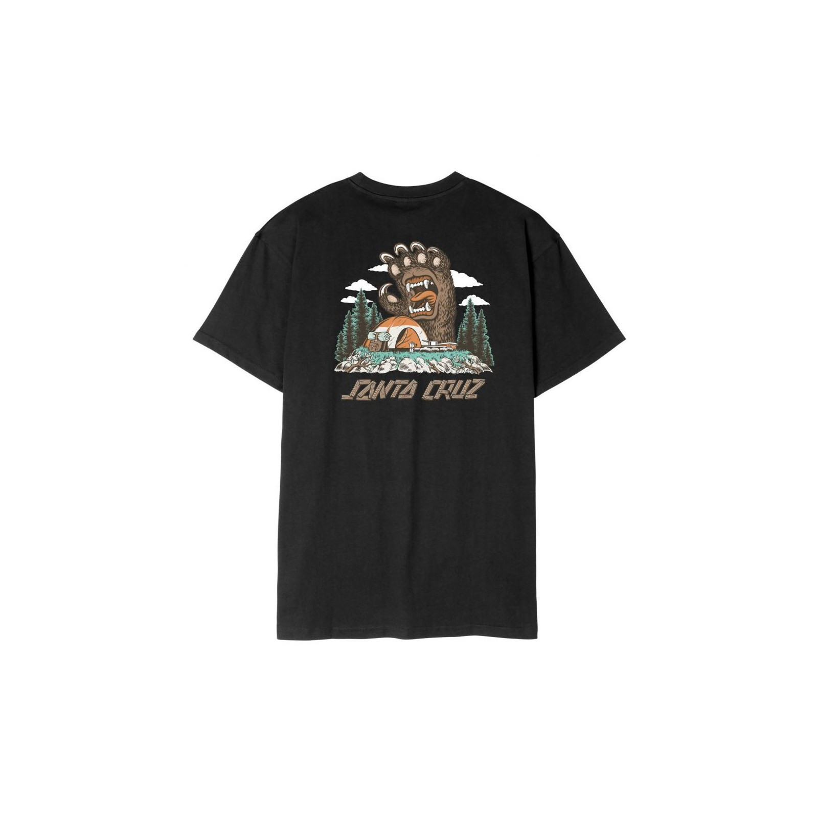 triko SANTA CRUZ - Screaming Grizzly T-Shirt Black (BLACK)