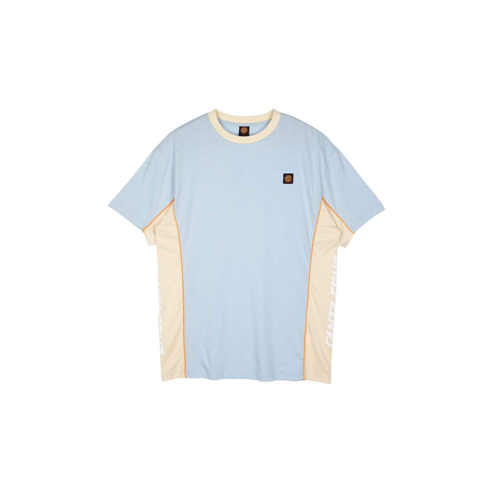 triko SANTA CRUZ - Strip Racer T-Shirt Fresh Blue/Blond Wood (FRESH BLUE BLOND WOO)