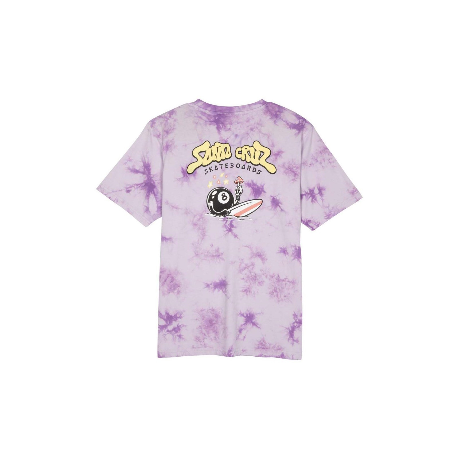 triko SANTA CRUZ - Winkowski 8Baller Surf T-Shirt Lavender Tie Dye (LAVENDER TIE DYE)