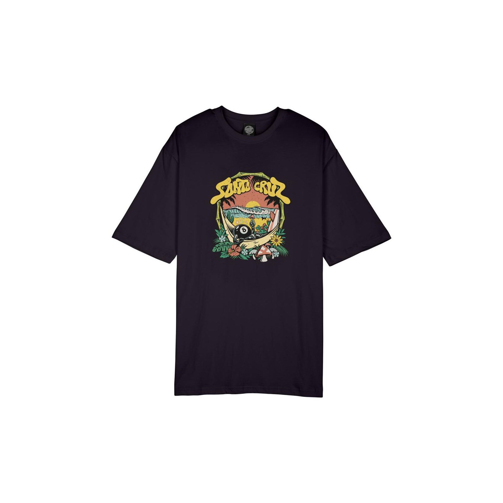 triko SANTA CRUZ - Winkowski 8Baller Trip Front Black (BLACK)