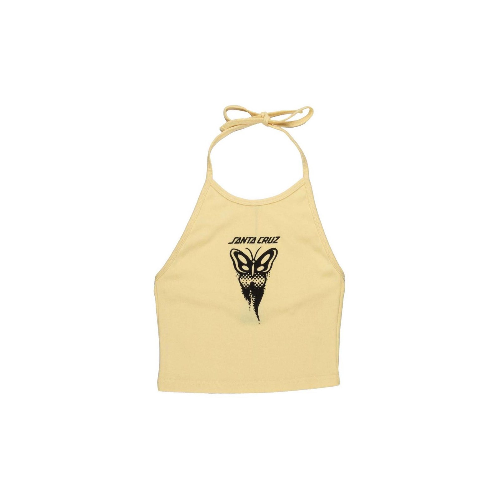 tílko SANTA CRUZ - Asp Butterfly Front Halter Top Butter (BUTTER)