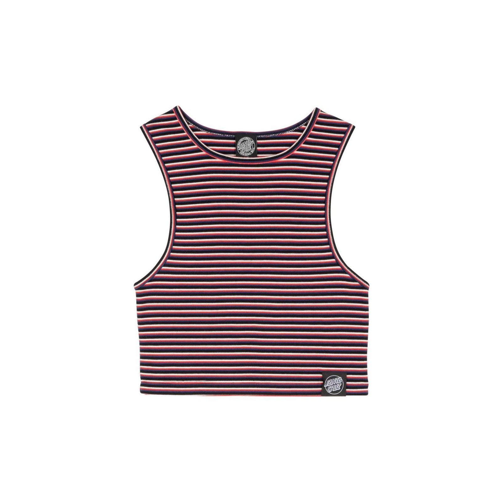 tílko SANTA CRUZ - Opus Dot Label Tank Black Stripe (BLACK STRIPE)
