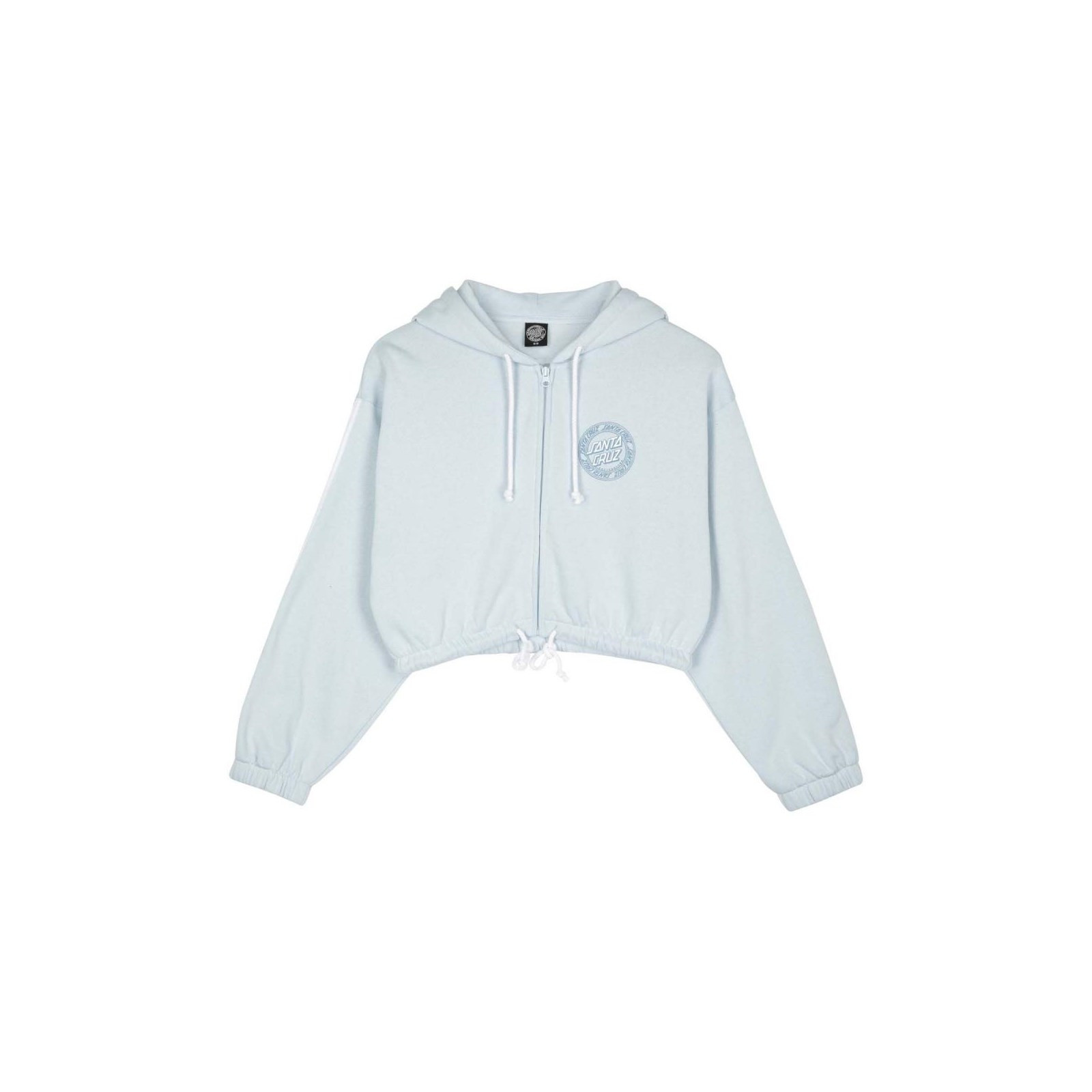 mikina SANTA CRUZ - Check Outline Ringed Dot Zip Fresh Blue (FRESH BLUE)