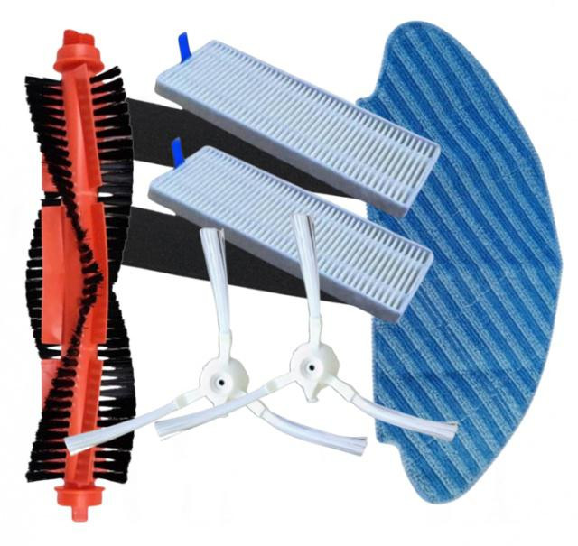 HEPA filtry, kartáče a mop pro ETA Fido, Felix, ROWENTA Explorer S20, S40, S45, S50 X-plorer, sada 6ks