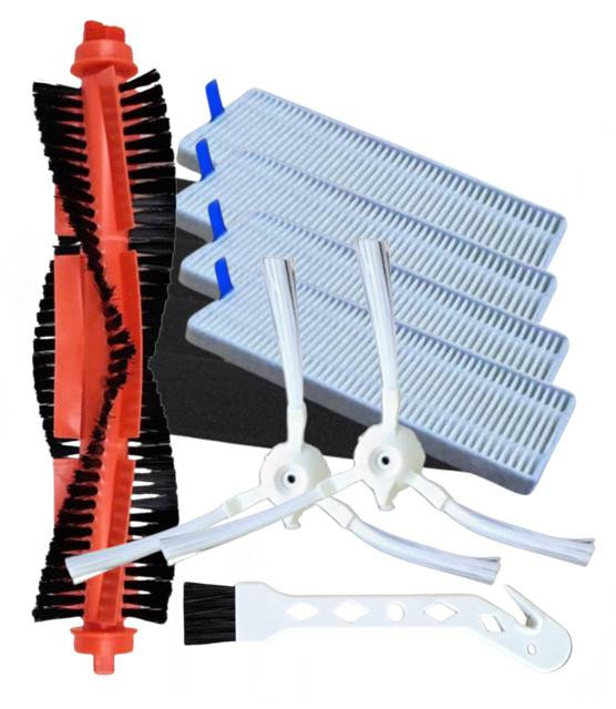 HEPA filtry a kartáče pro ROWENTA Explorer S20, S40, S45, S50 X-plorer, Eta Felix, Fido, sada 8ks