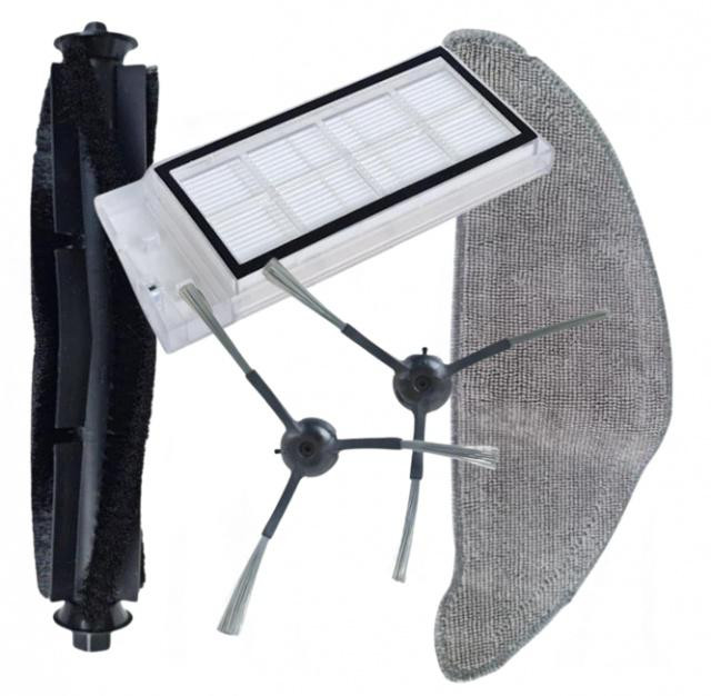 Kartáče, HEPA filtr a mop ROIDMI EVE / Roidmi EVE Plus Xiaomi, sada 5ks