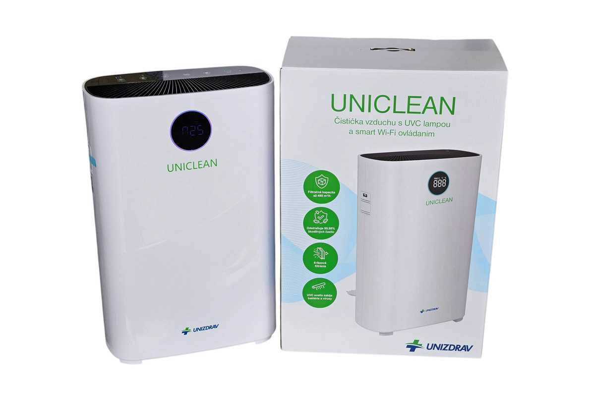 UNIZDRAV CZ, s.r.o. ČISTIČKA VZDUCHU UNICLEAN s UVC lampou