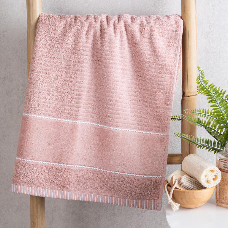 Froté osuška TEO pudrově růžová 70 x 140 cm