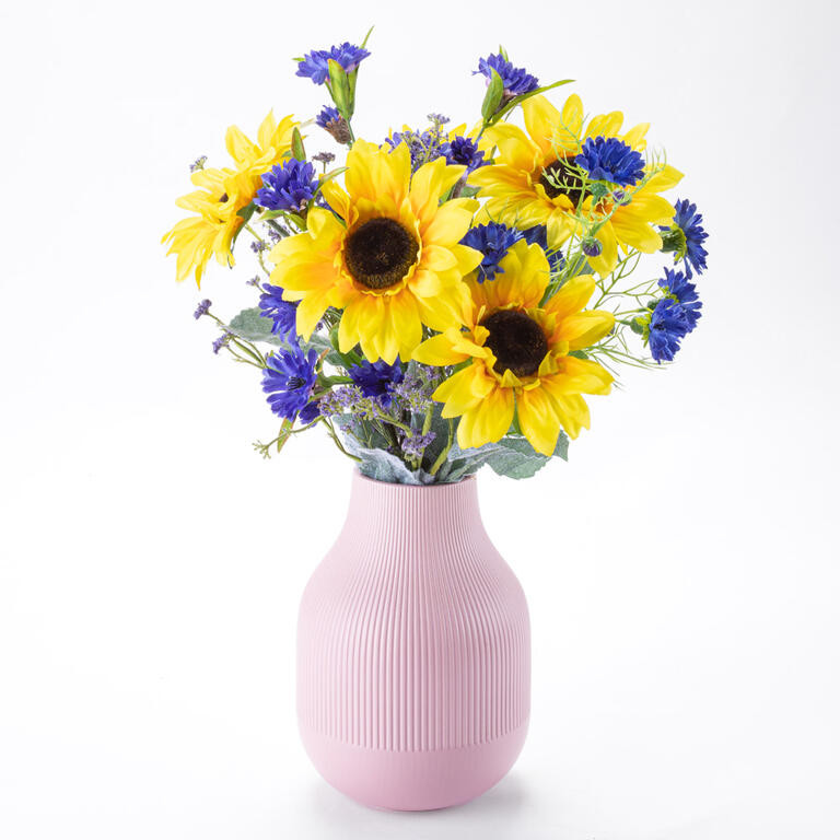 Kytice SLUNEČNICE, CHRPA 65 cm, 8 stonků