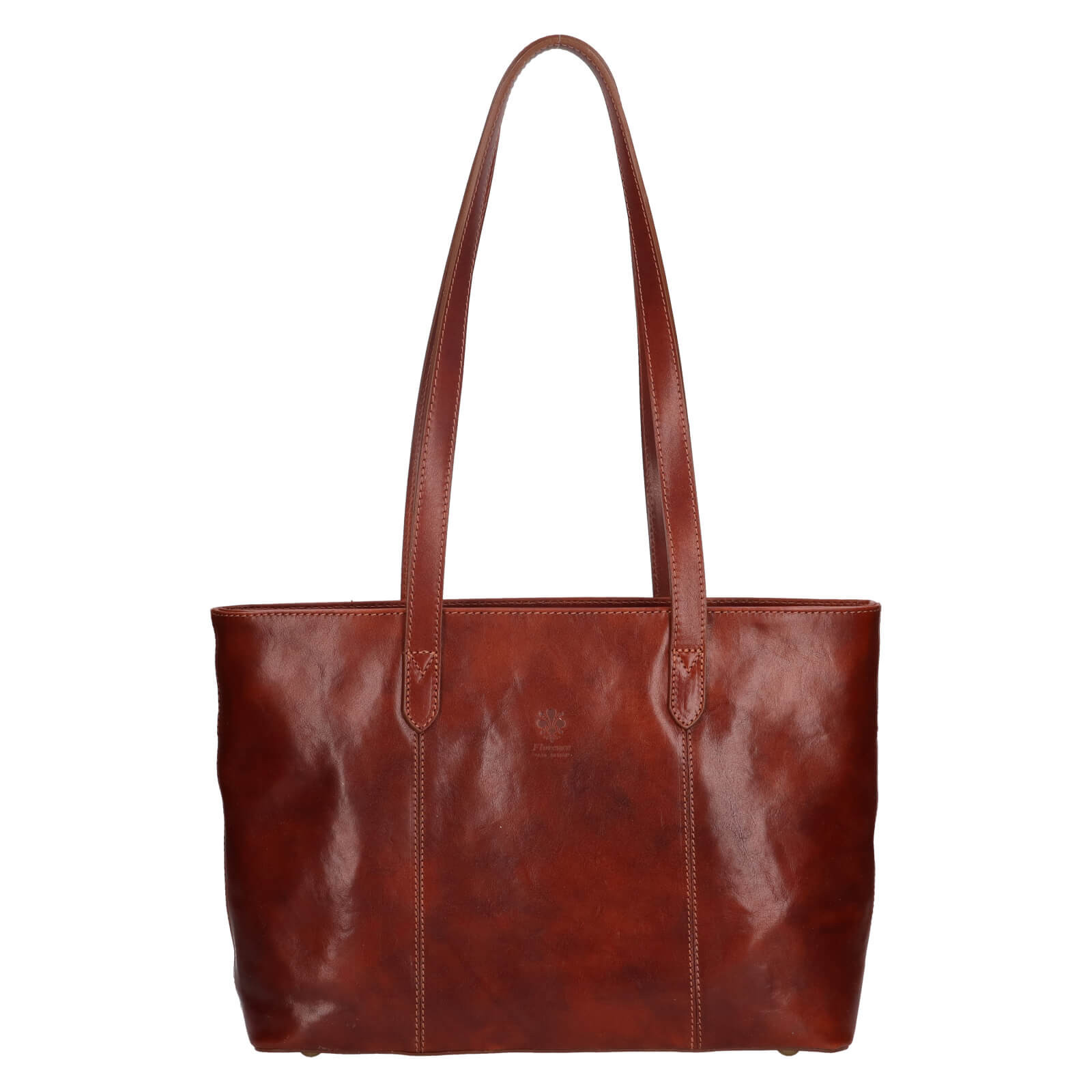 Dámská kožená kabelka Italia Alexandra - hnědá