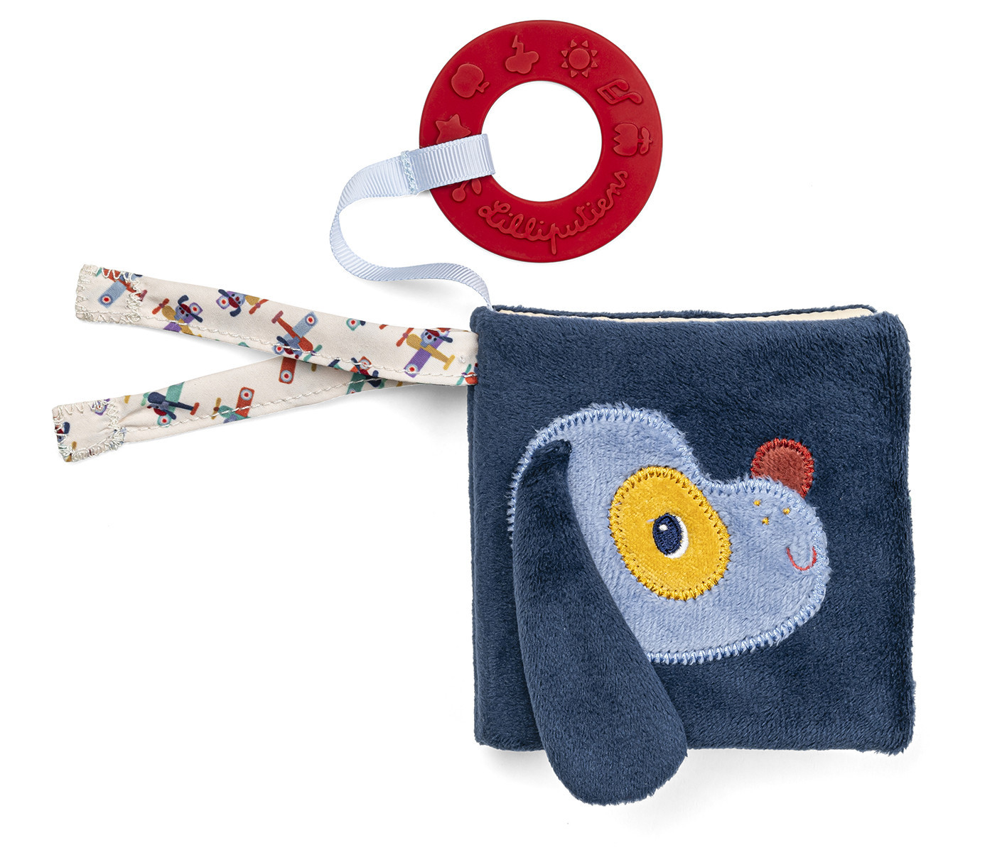 Lilliputiens - textilní knížka s kousátkem - pejsek Jules