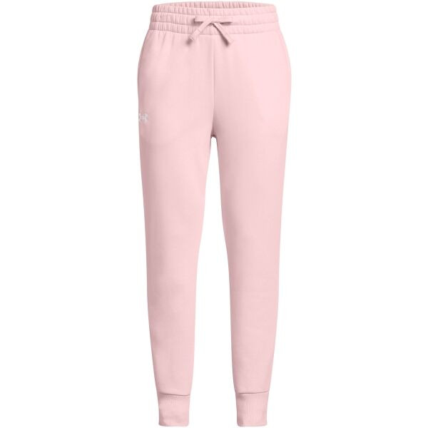 Under Armour RIVAL FLEECE JOGGERS Dívčí tepláky, růžová, velikost