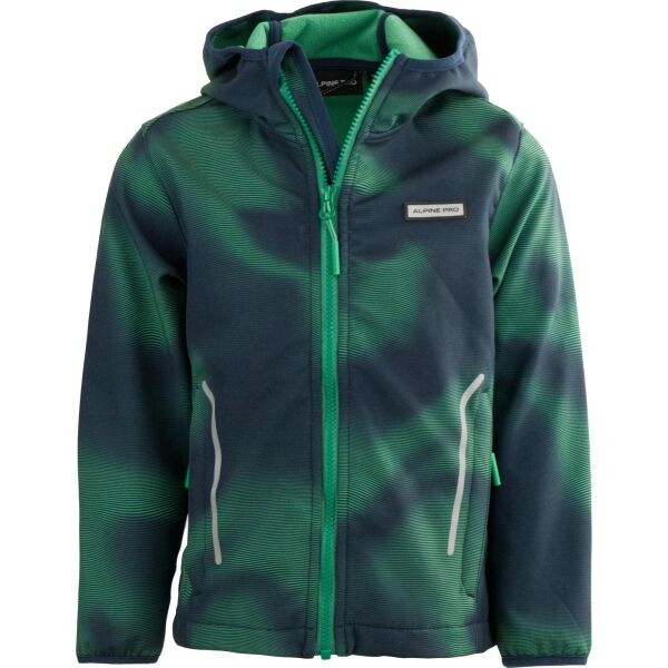 ALPINE PRO BOFO Chlapecká softshellová bunda, tmavě modrá, velikost 116-122