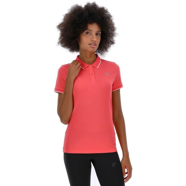 Lotto CLASSICA POLO SHIRT Dámské tričko s límečkem, růžová, velikost