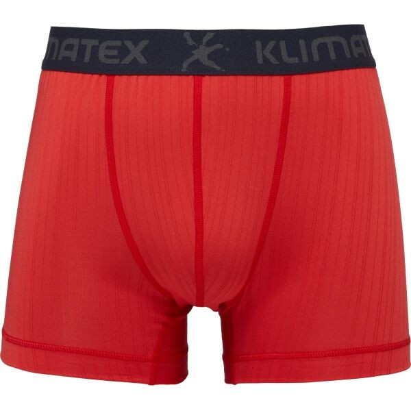 Klimatex RUNE Pánské funkční boxerky, červená, velikost