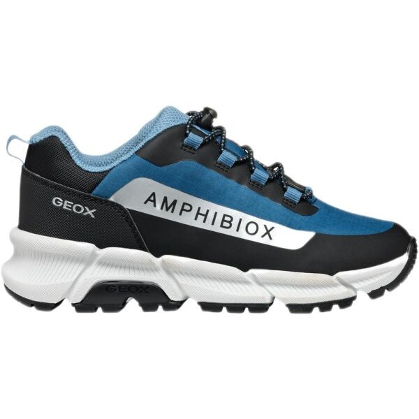 Geox B DJROCK Chlapecké volnočasové boty, tmavě modrá, velikost