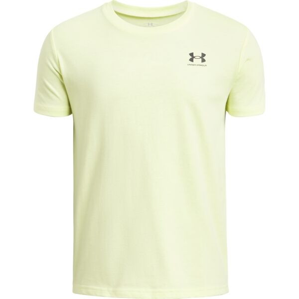 Under Armour SPORTSTYLE Chlapecké triko, žlutá, velikost