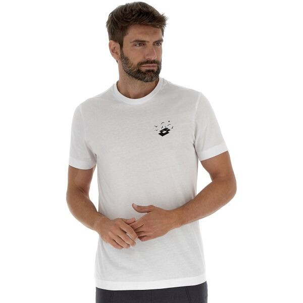 Lotto LOGO FLY TEE Pánské triko, bílá, velikost