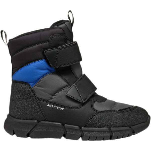 Geox J FLEXYPER B ABX Chlapecká kotníková obuv, černá, velikost