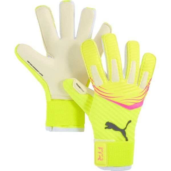 Puma FUTURE PRO HYBRID Pánské brankářské rukavice, žlutá, velikost
