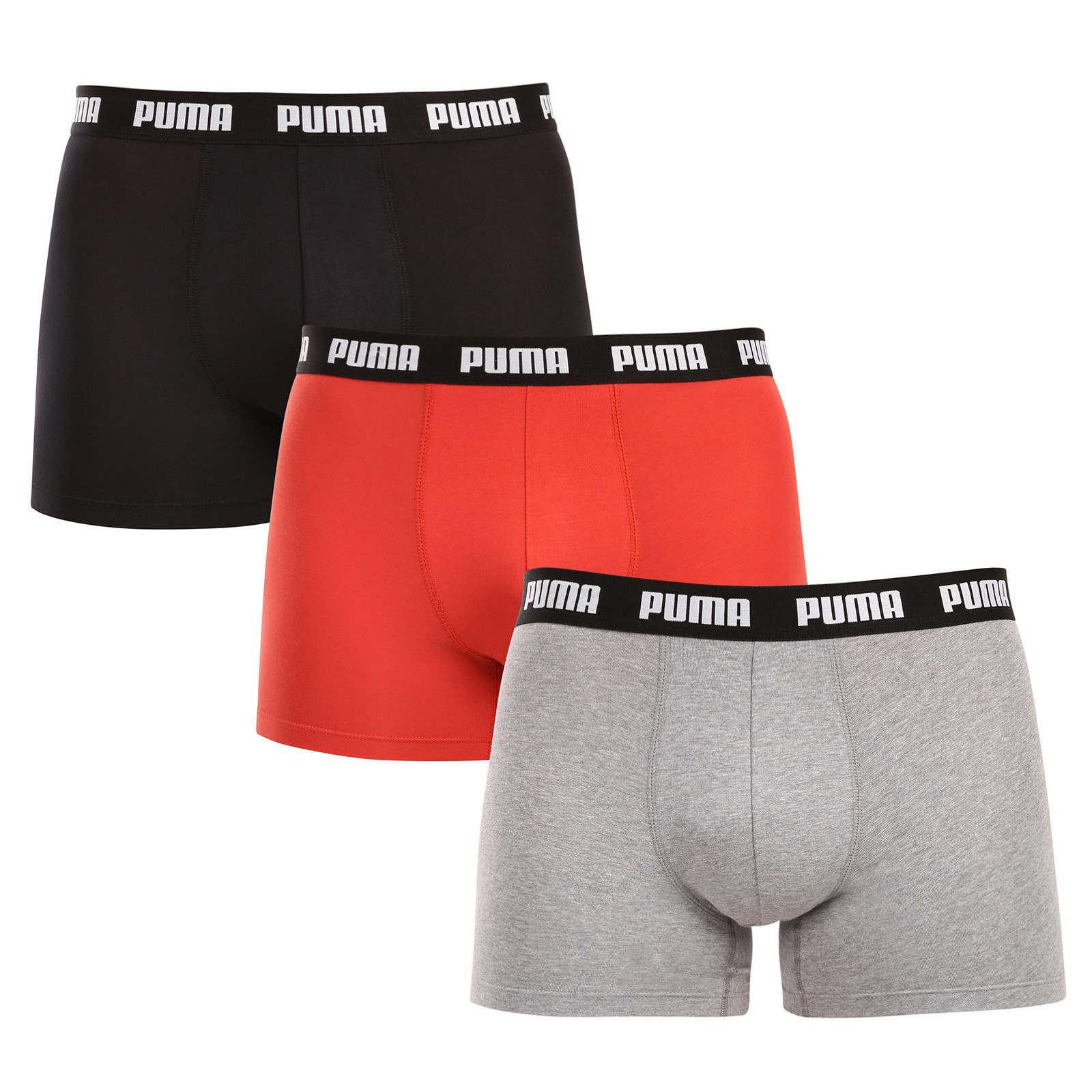 3PACK pánské boxerky Puma vícebarevné (701226820 011) XXL, trenky / trenýrky