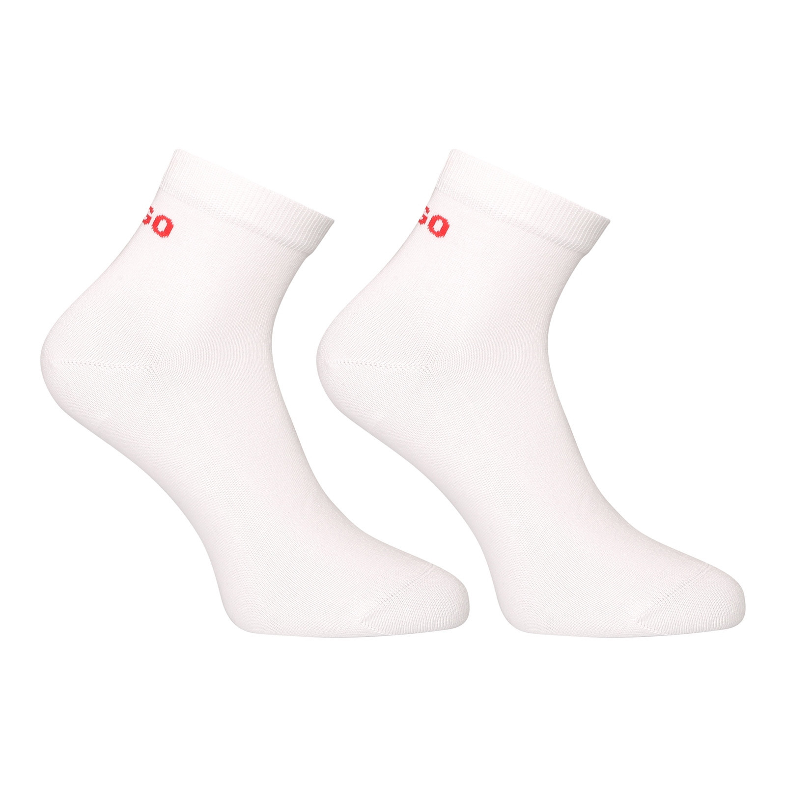 2PACK ponožky HUGO kotníkové bílé (50516396 100) M