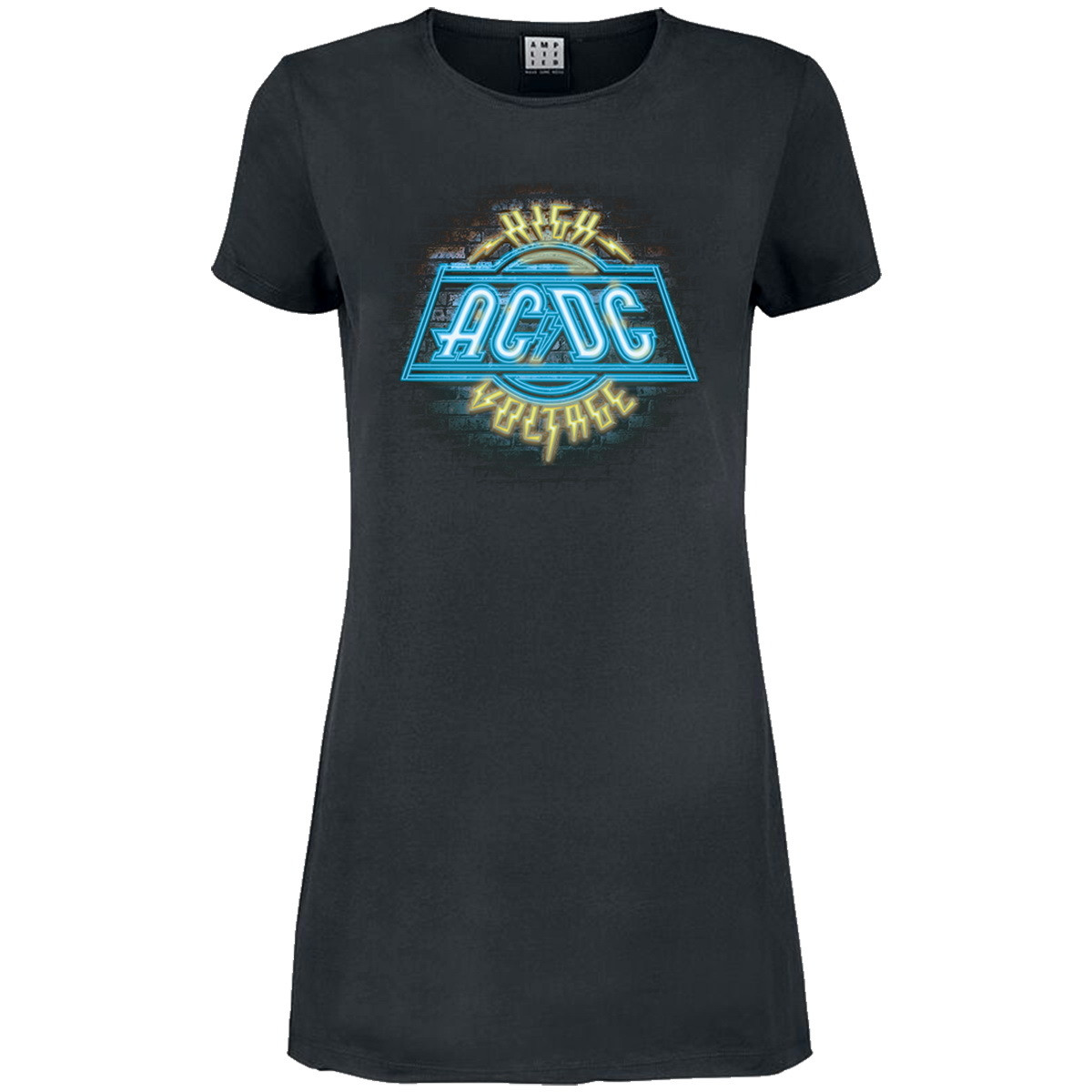 šaty dámské AC/DC - High Voltage Neon - AMPLIFIED M