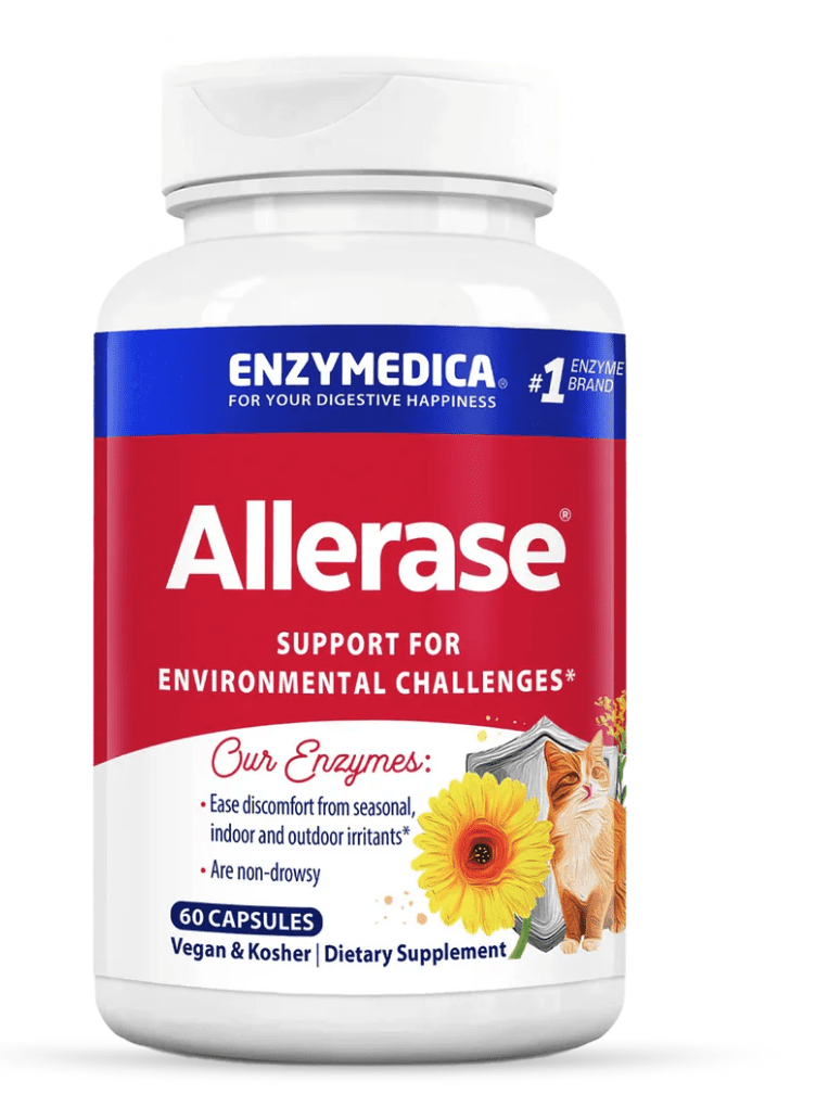 Enzymedica Allerase, imunita a dýchací cesty, 60 kapslí