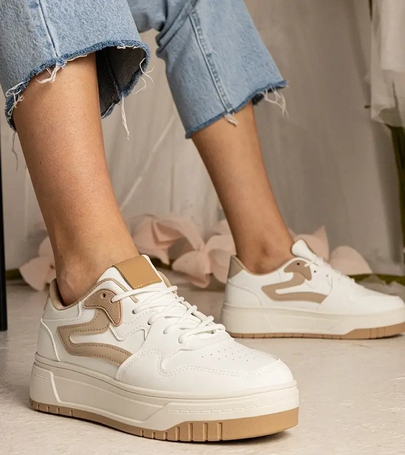 UR/CEO White women's sports sneakers Seisha