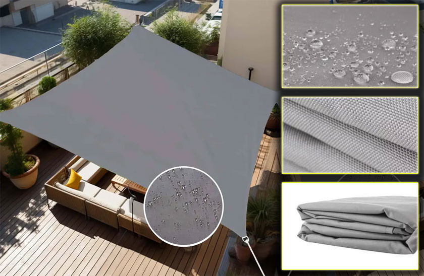 Stínící sluneční plachta 3 x 2 m – Šedá