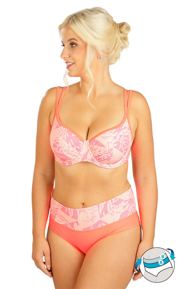 Plavkové kalhotky bokové 6c101 litex 36