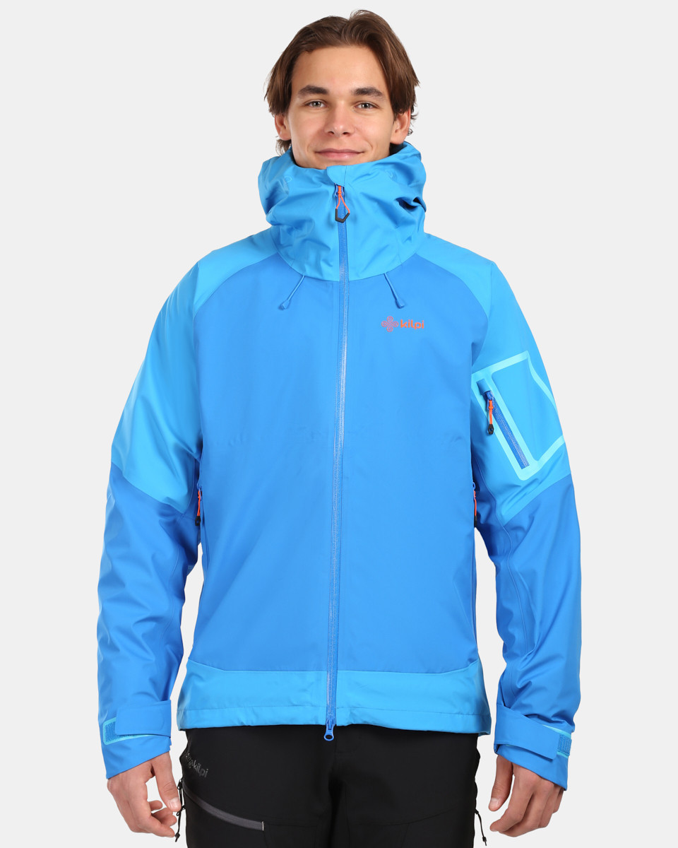 Pánská hardshellová nepromokavá bunda kilpi mamba-m modrá 3xl