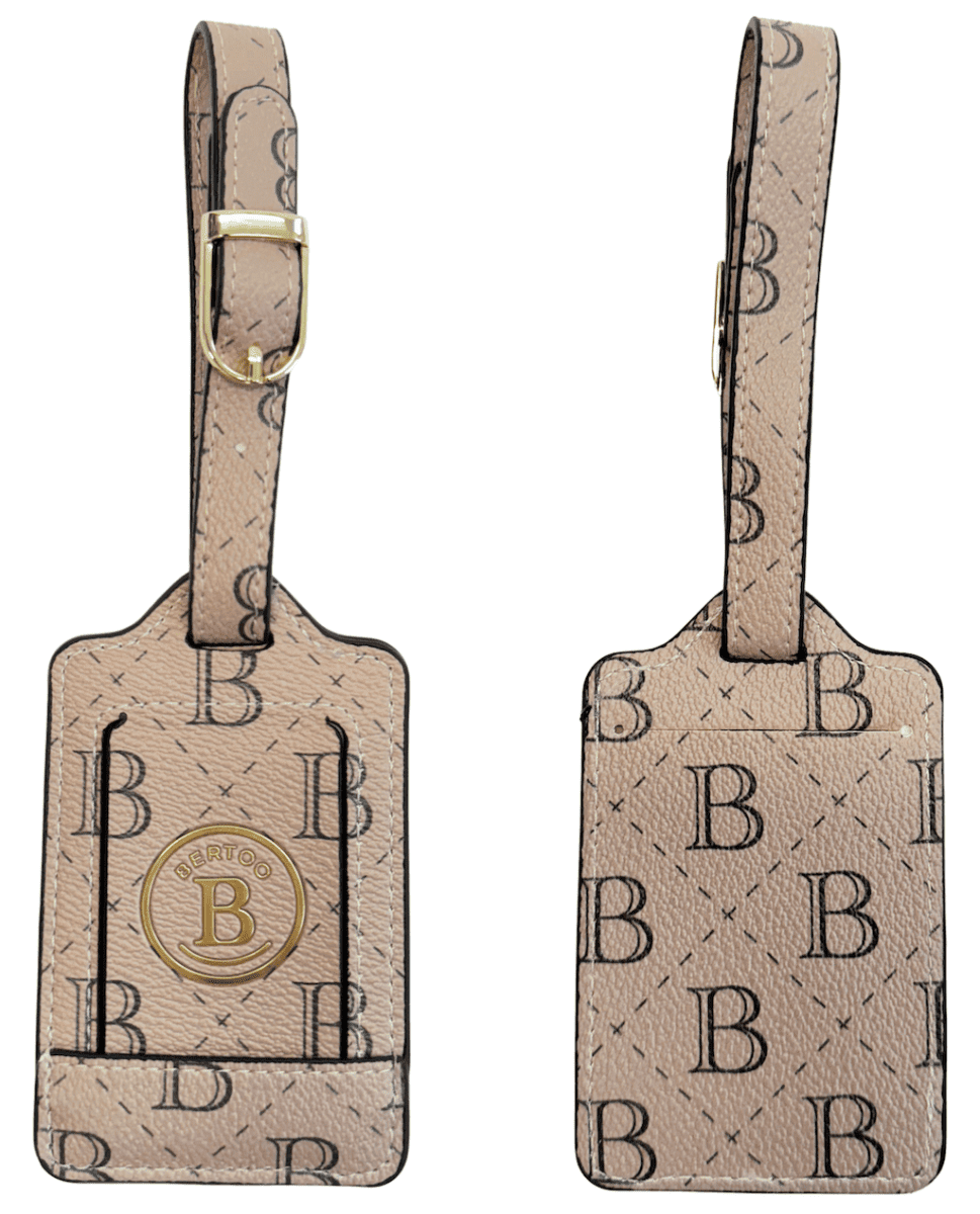 Bertoo jmenovka na zavazadlo torino béžová- pu uni