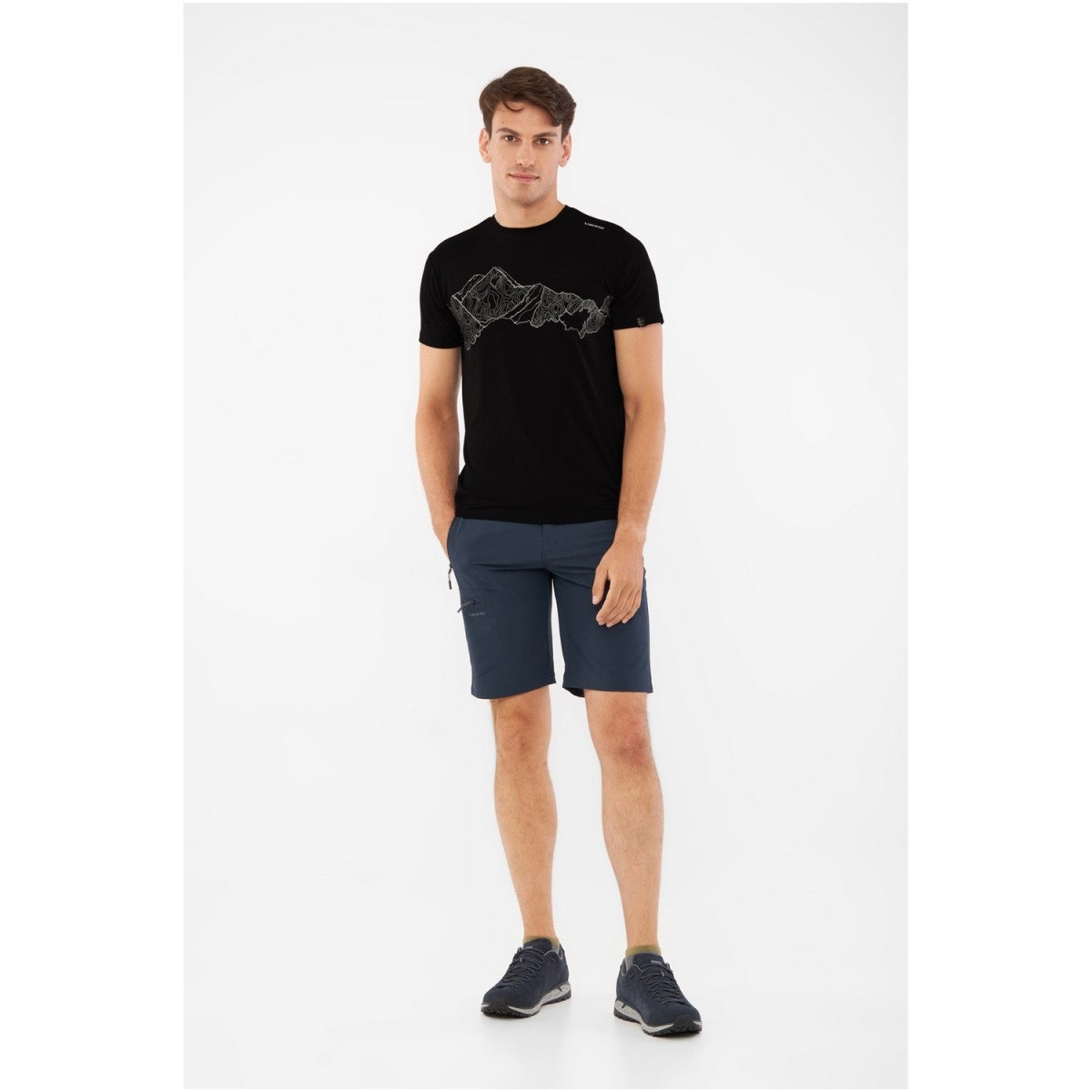 Pánské lehké tričko z bambusu viking lenta tmavě šedá l