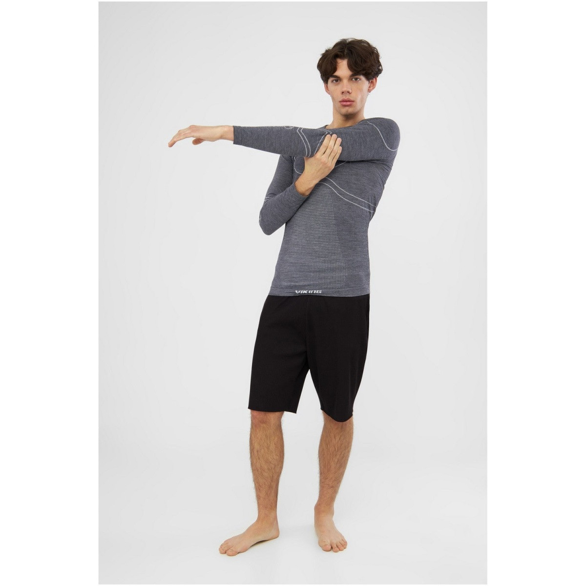 Pánské termotriko viking lan pro merino šedá 3xl