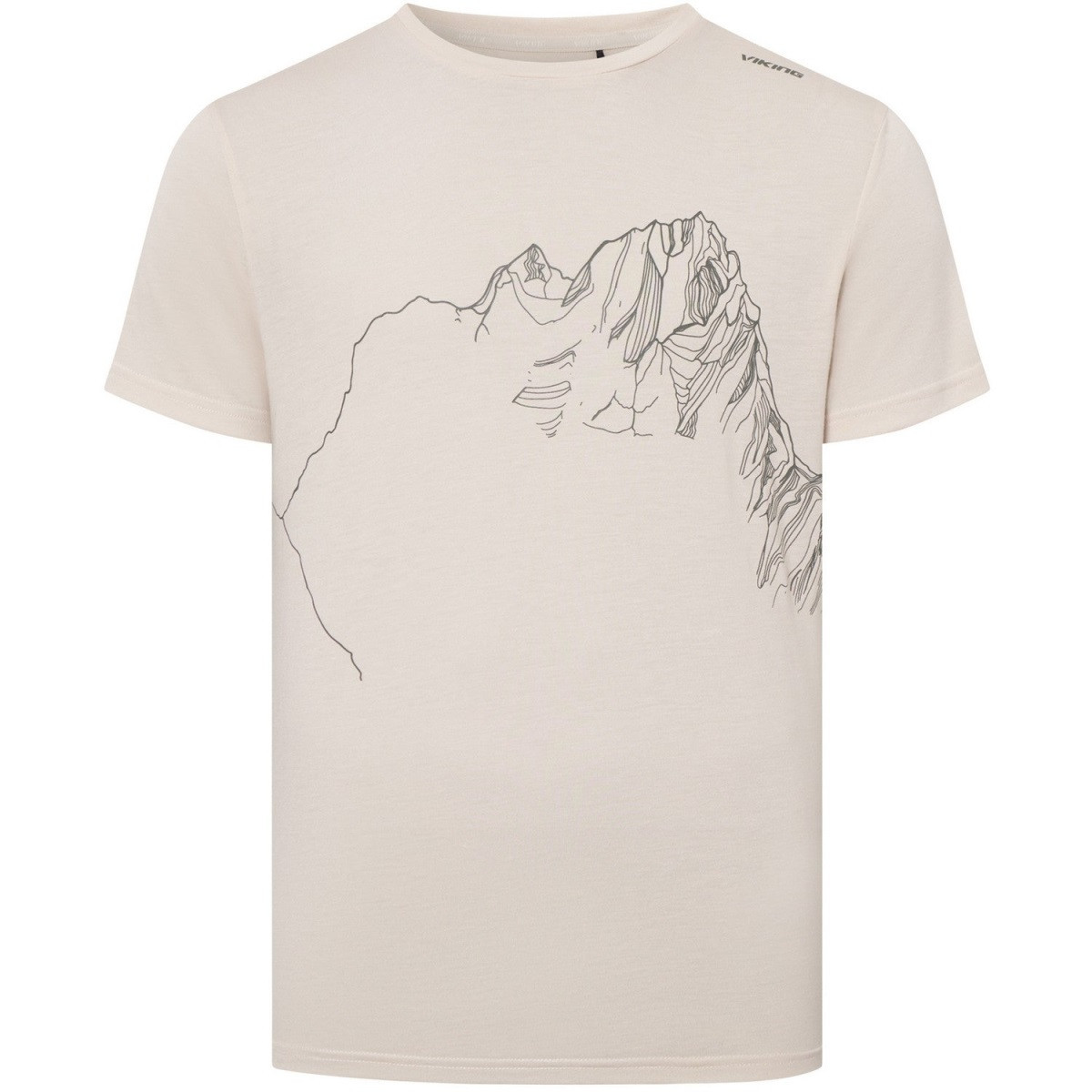 Pánské bambusové tričko viking morain béžová l