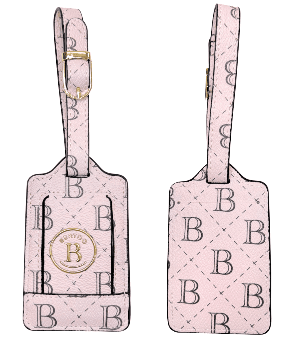 Bertoo jmenovka na zavazadlo torino růžová-pu uni