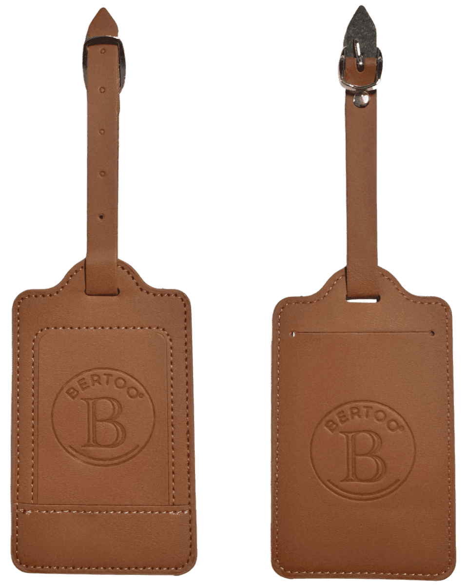 Bertoo jmenovka na zavazadlo silvia hnědá-pu uni