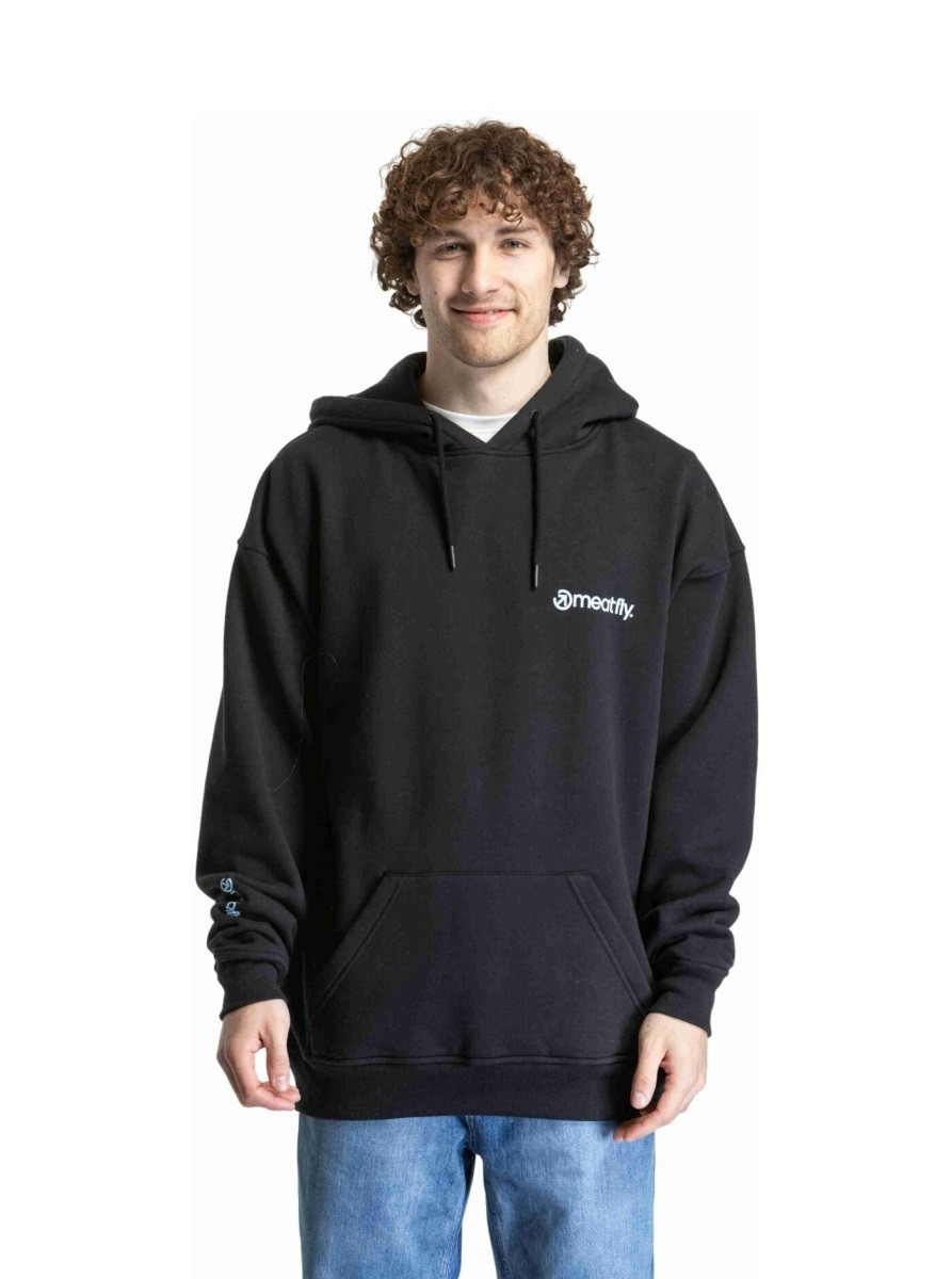 Unisex mikina meatfly fry černá xs/s