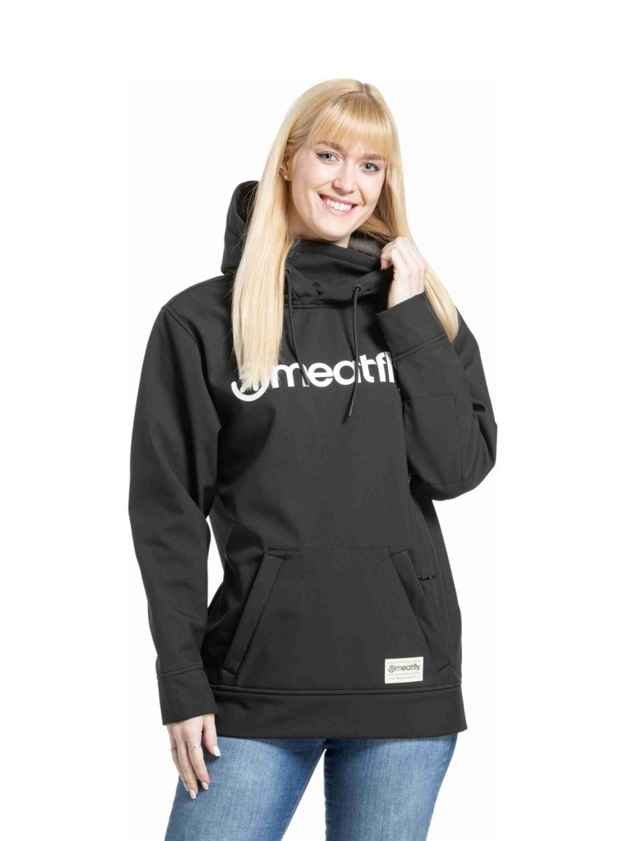 Dámská softshellová bunda meatfly alita černá/bílá xs