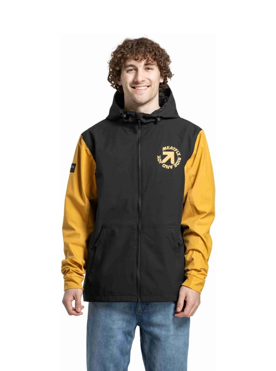 Pánská street bunda meatfly finn černá/žlutá m