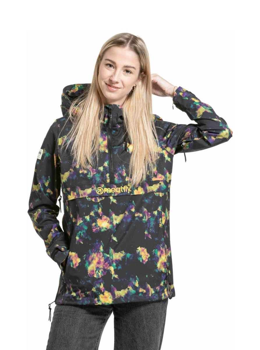 Dámská street bunda meatfly kalle černá/žlutá s