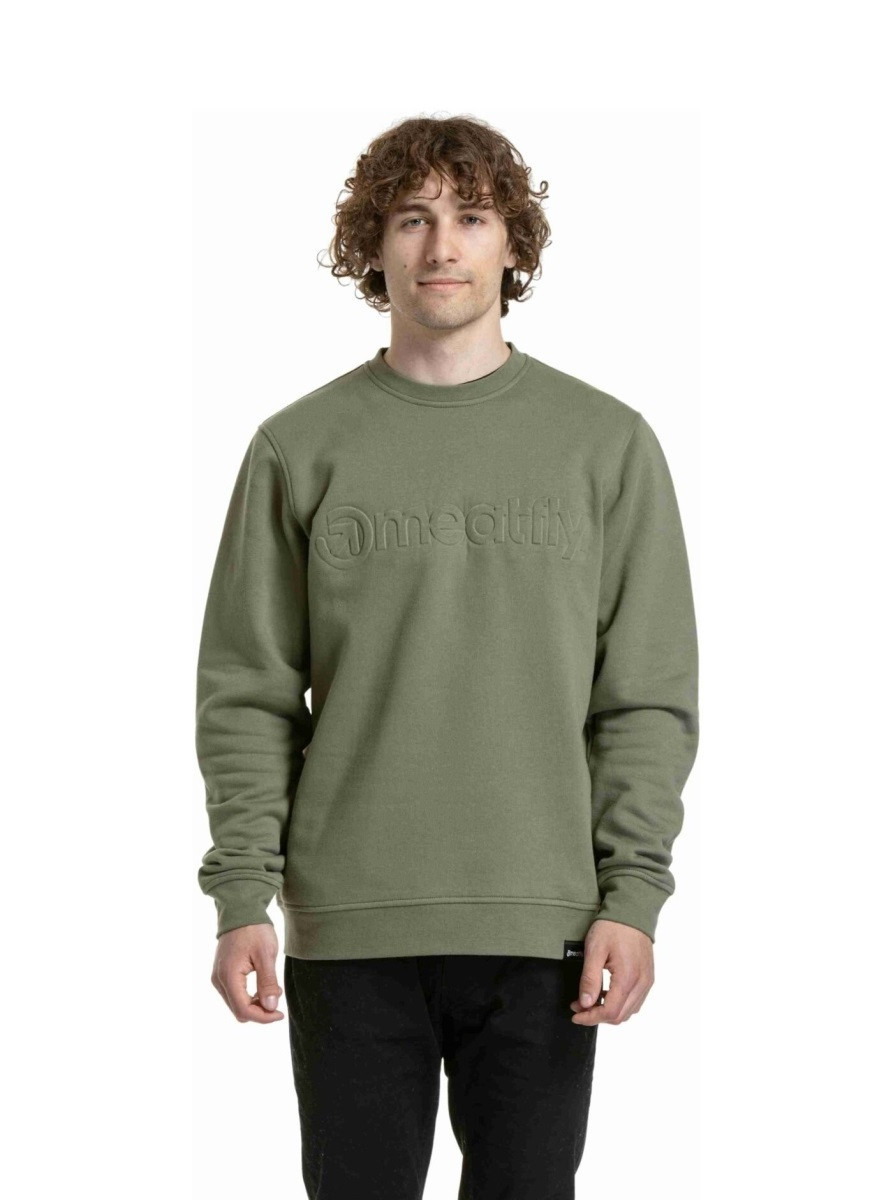 Pánská mikina meatfly luke olivová s